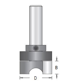 Dimar 111RC4-XX Series Mortising Bits, Down Shear, with Centre Ball Bearing Guide, 2 Flutes