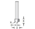Dimar 120R4-10 Beading Bit-Plunge Type, 2 Flutes