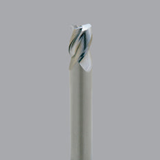 Onsrud Aluminum Finisher (AF) Series Solid Carbide end mill, 3 flute, 0.090 corner rad, standard length