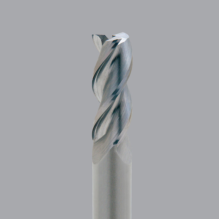 Onsrud Aluminum Finisher (AF) Series Solid Carbide CNC Router Bit end mill, 3 flute, 0.250 corner rad, medium length