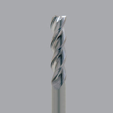 Onsrud Aluminum Finisher (AF) Series Solid Carbide CNC Router Bit end mill, 3 flute, 0.015 corner rad, long length