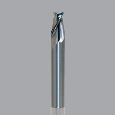 Onsrud Aluminum Finisher (AF) Series Solid Carbide CNC Router Bit end mill, 2 flute, 0.120 corner rad, medium length, necked