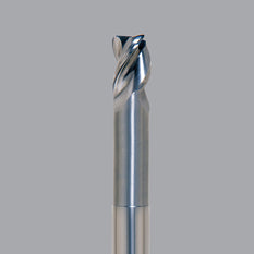 Onsrud Aluminum Finisher (AF) Series Solid Carbide CNC Router Bit end mill, 3 flute, 0.090 corner rad, standard length, necked
