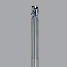 Onsrud Aluminum Finisher (AF) Series Solid Carbide CNC Router Bit end mill, 3 flute, 0.120 corner rad, medium length, necked