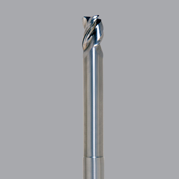 Onsrud Aluminum Finisher (AF) Series Solid Carbide CNC Router Bit end mill, 3 flute, 0.190 corner rad, medium length, necked