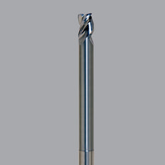 Onsrud Aluminum Finisher (AF) Series Solid Carbide CNC Router Bit end mill, 3 flute, 0.060 corner rad, long length, necked
