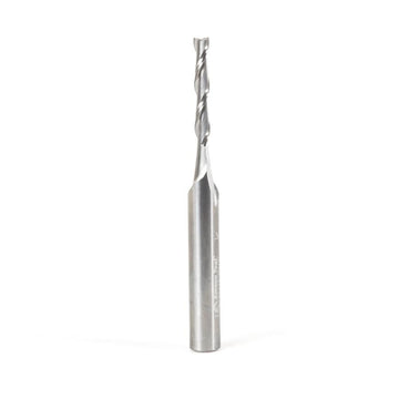 Amana 46125 Solid Carbide Spiral Plunge 1/8 Dia x 13/16 x 1/4 Shank x 2-1/2 Inch Long Up-Cut Router Bit