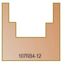 Dimar 107RBX-XX Series Stepped Rabbeting Bits, 2 Futes - CNC Router Store