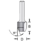 Dimar 110R-X Series Combination: Bevel and Flush Trim Bit, 2 Flutes, 45 degrees - CNC Router Store