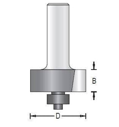 Dimar 114RSX-XX Series Rabbeting Bits With 3/8″ Ball Bearing Guide, 2 Flutes - CNC Router Store