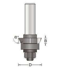 Dimar 116RTX-X Series Trim Cutter Assembly, 4 Flutes - CNC Router Store