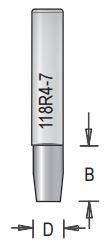 Dimar 118R4-7 Flush & Bevel Trimming Bit, Solid Carbide - CNC Router Store