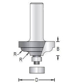 Dimar 125RXX-X Series Ogee Fillet Bits with Ball Bearing Guide, 2 Flutes - CNC Router Store