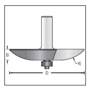 Dimar 126R8-86 Cove Raised Panel, 2 Flutes - CNC Router Store