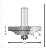 Dimar 126R8-XX Series Ogee Fillet Raised Panel, 2 Flutes - CNC Router Store