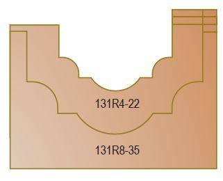 Dimar 131RX-XX Series Panelling Groover with Upper Ball Bearing, Round Bottom, 2 Flutes - CNC Router Store