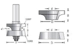 Dimar 133RX-XX Series Door Lip Assembly, 2 Flutes - CNC Router Store