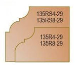 Dimar 135RXX-XX Series Ogee Fillet Bits with Ball Bearing Guide, 2 Flutes - CNC Router Store