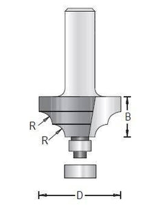 Dimar 136RXX-XX Series Classical Bits with Ball Bearing Guide, 2 Flutes - CNC Router Store