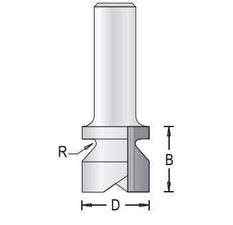 Dimar 148R8-22 Finger Grip Router Bits, 2 Flutes - CNC Router Store