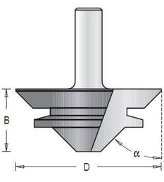 Dimar 149RX-XX Series Miter Lock Bits, 2 Flutes - CNC Router Store