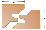 Dimar 149RX-XX Series Miter Lock Bits, 2 Flutes - CNC Router Store