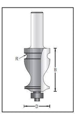 Dimar 156R8-27 Fancy Moulding Bit, 2 Flutes - CNC Router Store