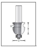 Dimar 156R8-29 Edge Forming Bit, 2 Flutes