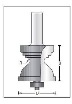 Dimar 156R8-42 Moulding Bit, 2 Flutes - CNC Router Store