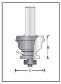 Dimar 156R8-43 Moulding Bit, 2 Flutes