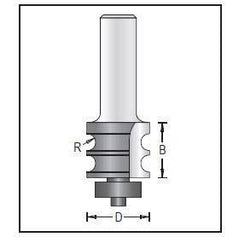 Dimar 160R8-21 Double Beading Bit with Ball Bearing Guide, 2 Flutes - CNC Router Store