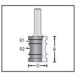 Dimar 161R4-19 Triple Beading Bit, 2 Flutes - CNC Router Store