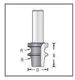 Dimar 162RX-22 Series Edge Beading Bits, 2 Flutes - CNC Router Store