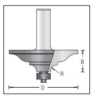 Dimar 166R8-63 Handrail Bit, 2 Flutes - CNC Router Store