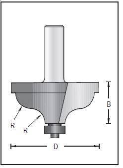 Dimar 167R8-57 Moulding Bit, 2 Flutes - CNC Router Store