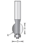 Dimar 168R8-X Series Convex Beading Bits, 2 Flutes