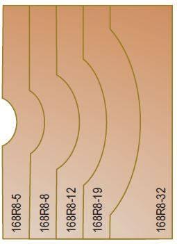 Dimar 168R8-X Series Convex Beading Bits, 2 Flutes - CNC Router Store